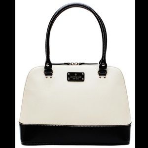 KATE SPADE NEW YORK DOME SATCHEL BLACK & WHITE💫